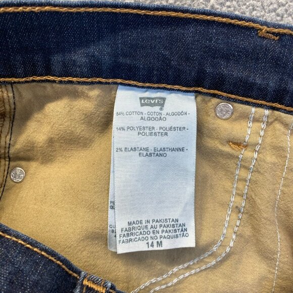 Levis 512 Womens Blue Jeans Straight Leg Size 14 M Stretch Denim,Casual - Picture 7 of 12